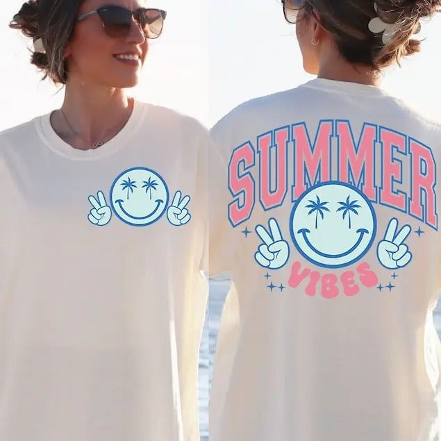 Premium  Retro Summer Vibes, Retro Summer, Groovy Summer Vibes, Summer sweatshirt T-Shirts, Hoodie | TeeBloomCo.com