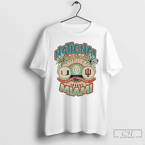 Premium 2026 Cfp National Championship Miami Vs Indiana Matchup T-Shirts, Hoodie, Sweatshirt | TeeBloomCo.com