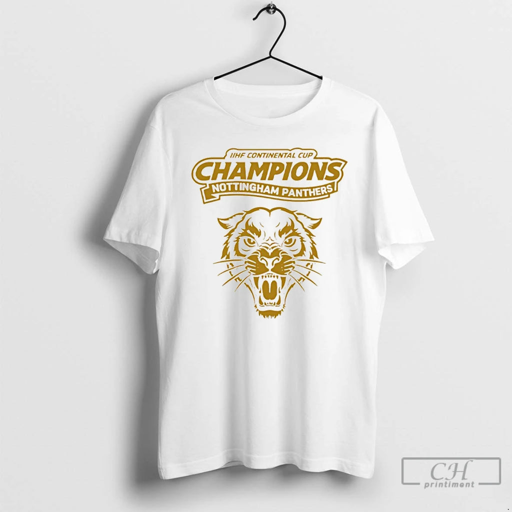 Premium 2026 Iihf Continental Cup Champions Nottingham Panthers Mascot T-Shirts, Hoodie, Sweatshirt | TeeBloomCo.com