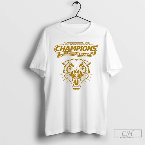 Premium 2026 Iihf Continental Cup Champions Nottingham Panthers Mascot T-Shirts, Hoodie, Sweatshirt | TeeBloomCo.com