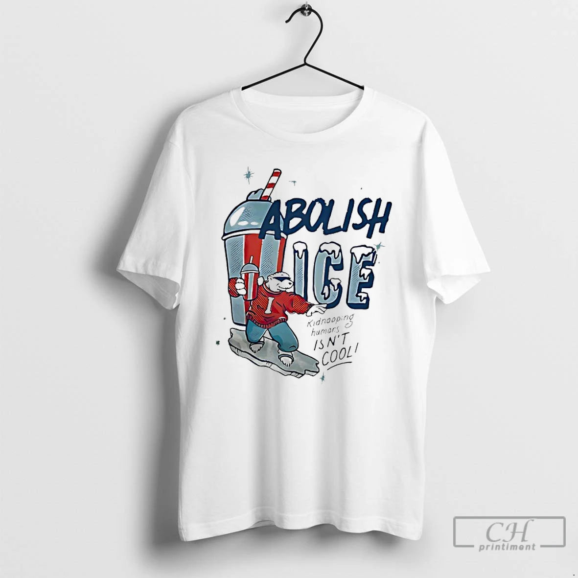 Premium Abolish Ice Kidnapping Humans Isnt Cool T-Shirts, Hoodie, Sweatshirt | TeeBloomCo.com