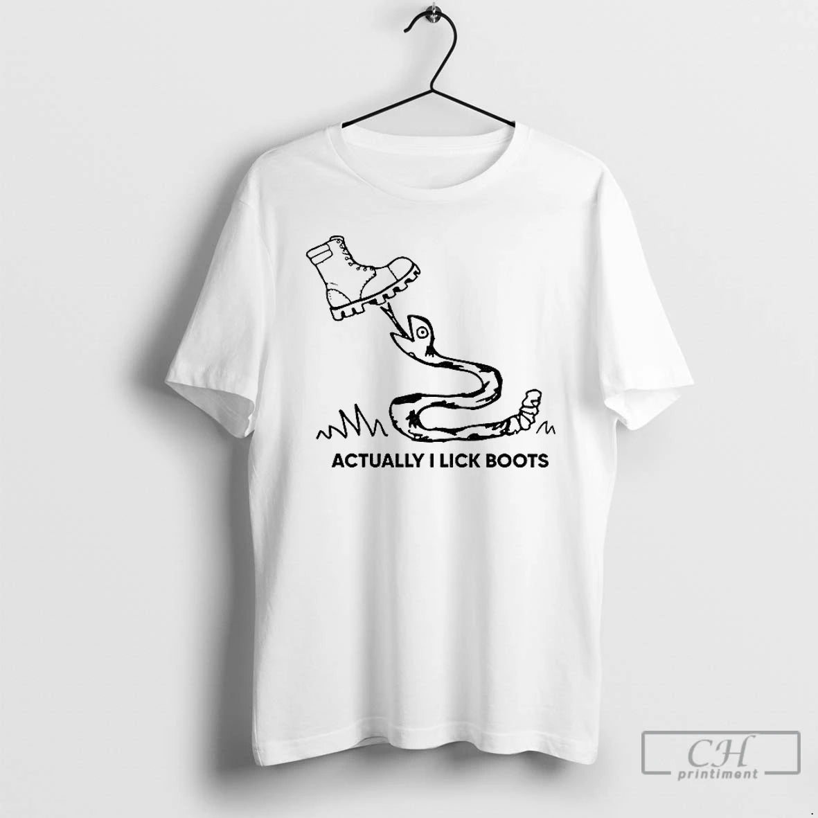 Premium Actually I Lick Boots Snake T-Shirts, Hoodie, Sweatshirt | TeeBloomCo.com