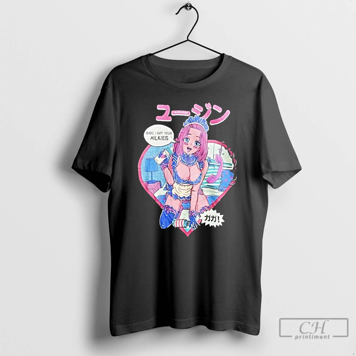 Premium Babe I Got Your Milkies Anime T-Shirts, Hoodie, Sweatshirt | TeeBloomCo.com