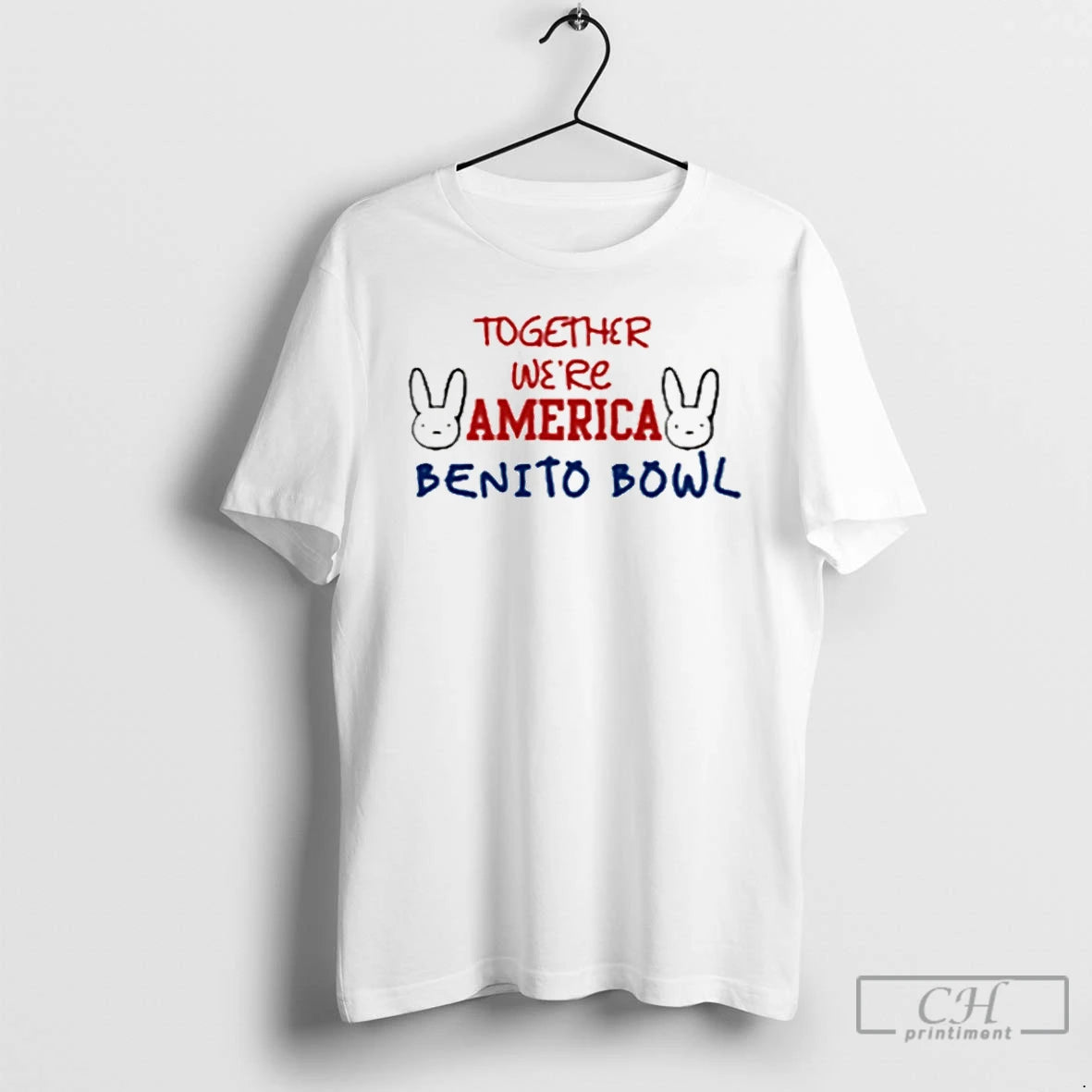 Premium Bad Bunny Benito Bowl Together We Are America T-Shirts, Hoodie, Sweatshirt | TeeBloomCo.com