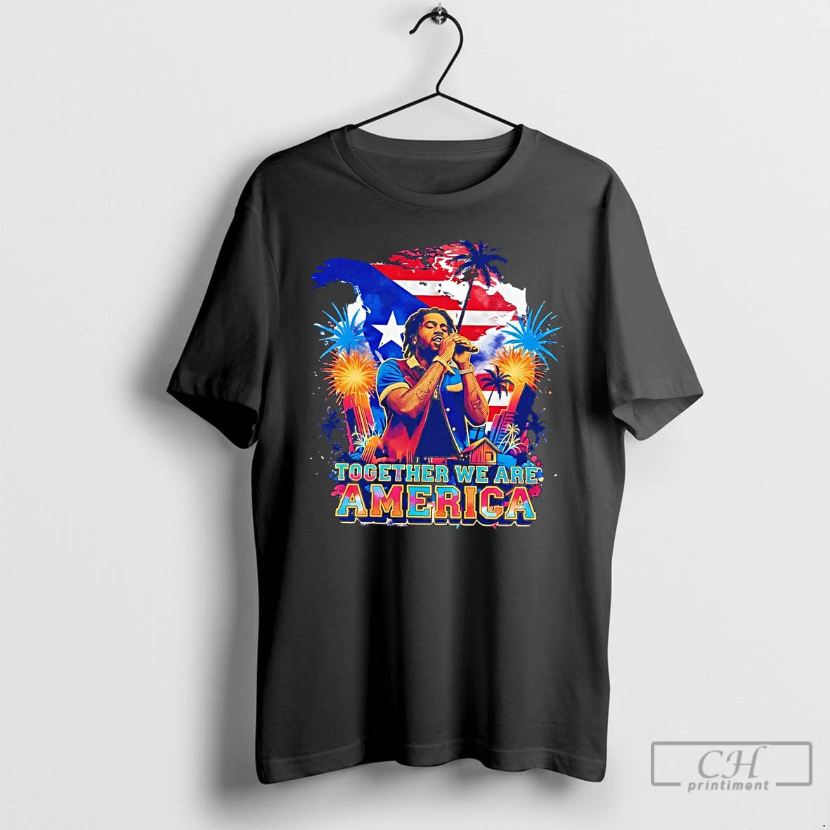 Premium Bad Bunny Benito Together We Are America Vintage T-Shirts, Hoodie, Sweatshirt | TeeBloomCo.com