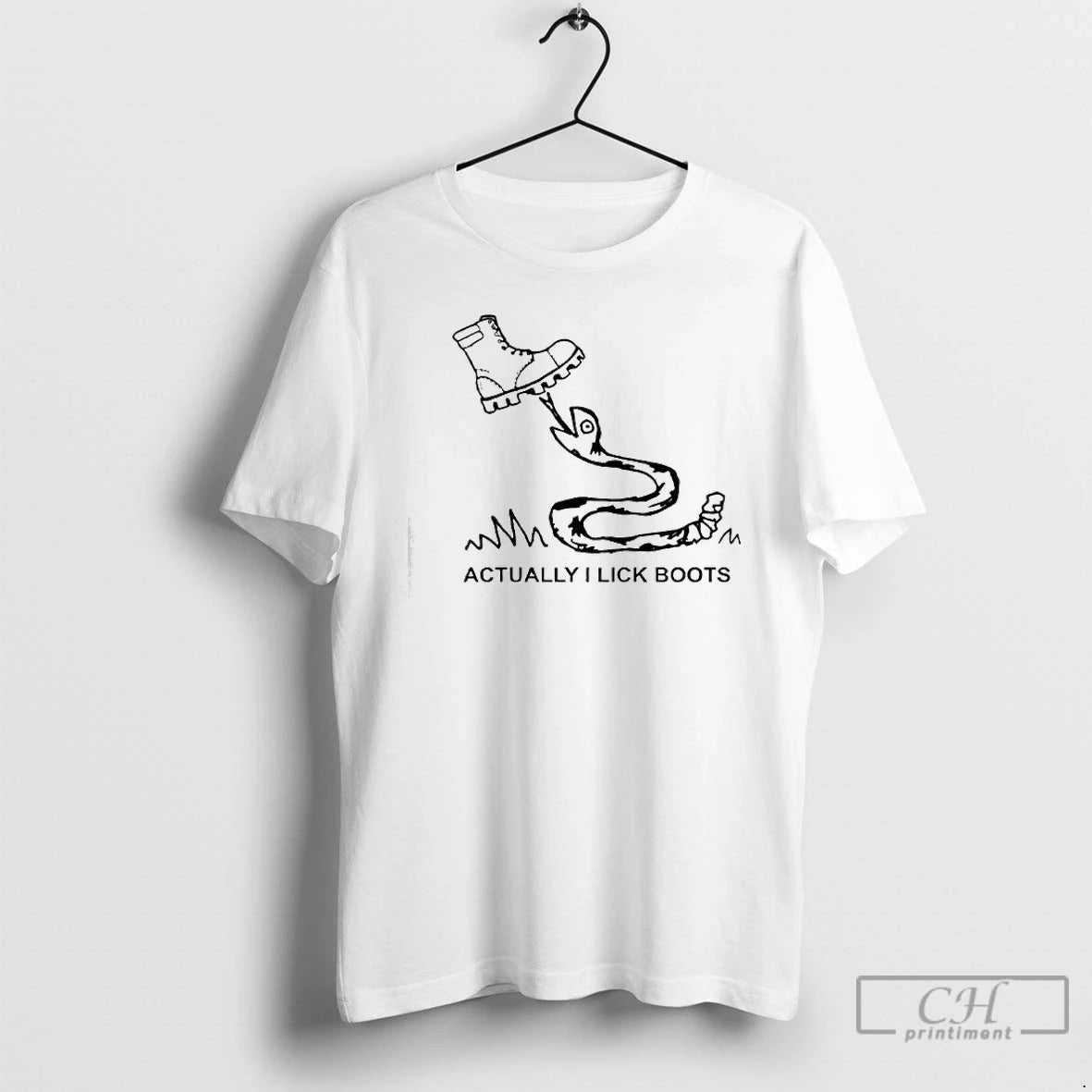 Premium Bootlicker Actually I Lick Boots T-Shirts, Hoodie, Sweatshirt | TeeBloomCo.com