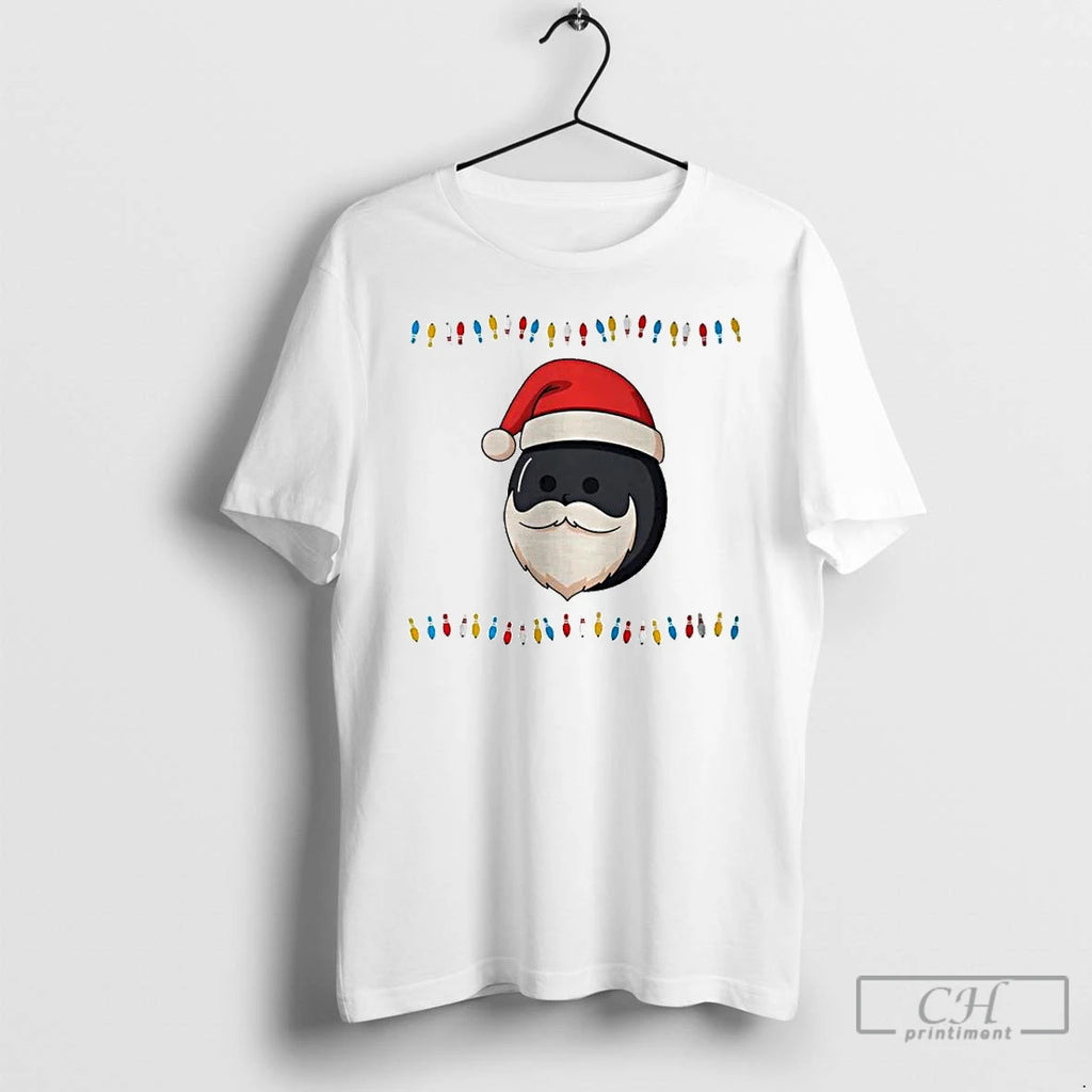 Premium Bowling Santa Hat Ugly Christmas Ornaments T Shirts
