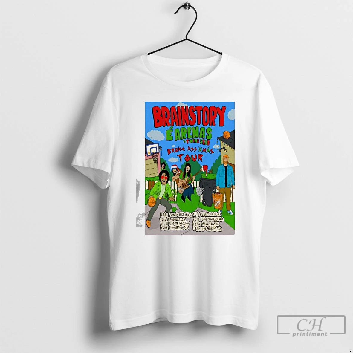 Premium Brainstory Broke Ass Xmas 2025 Tour T-Shirts, Hoodie, Sweatshirt | TeeBloomCo.com