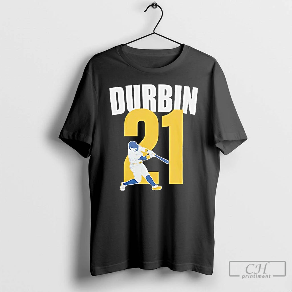 Premium Caleb Durbin 21 Milwaukee Brewers Baseball T Shirts