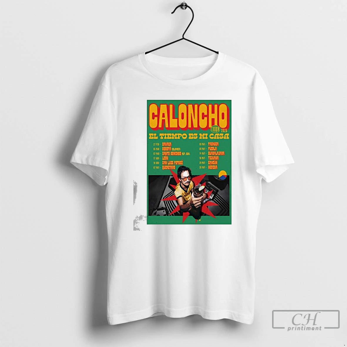 Premium Caloncho El Tiempo Es Mi Casa Tour 26 T-Shirts, Hoodie, Sweatshirt | TeeBloomCo.com