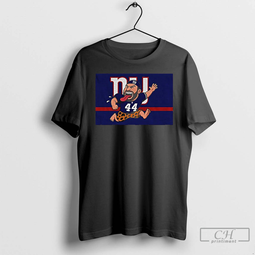 Premium Cam Skattebo New York Giants Leopard Pants Cartoon Funny T Shirts