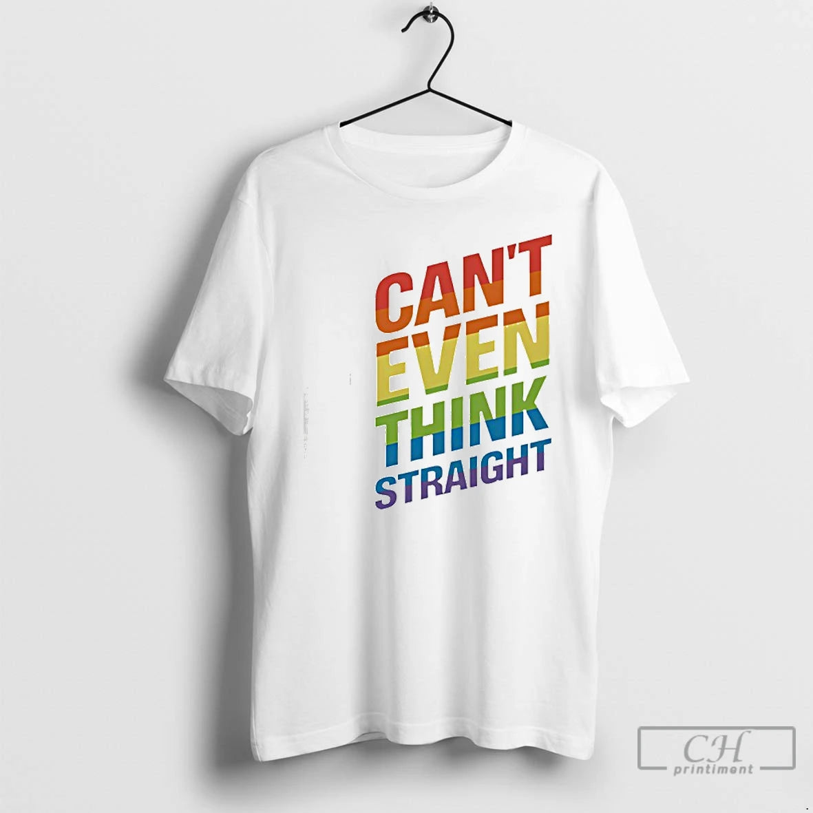 Premium Cant Even Think Straight Rainbow Flag Lgbtq T-Shirts, Hoodie, Sweatshirt | TeeBloomCo.com