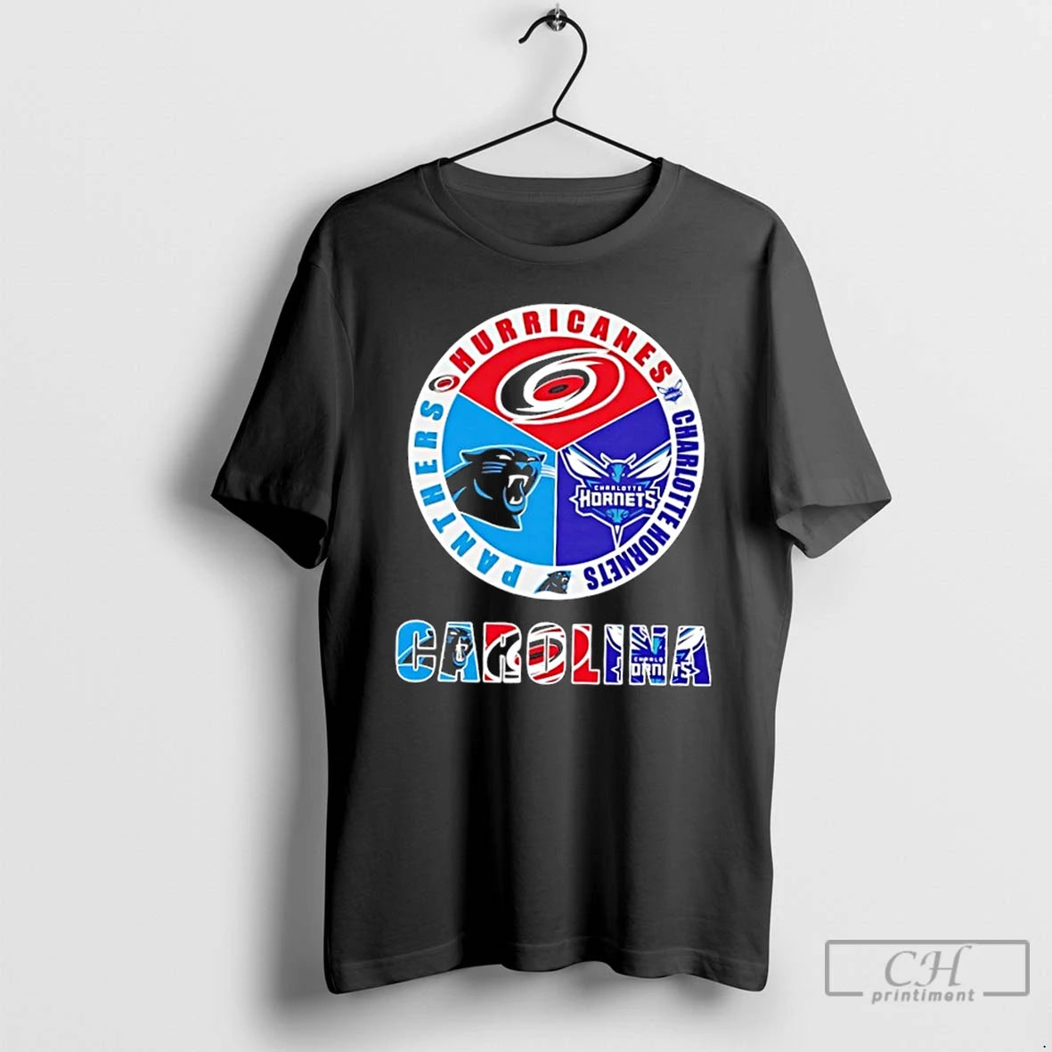 Premium Carolina City Sports Hurricanes Charlotte Hornets Panthers Logo T-Shirts, Hoodie, Sweatshirt | TeeBloomCo.com