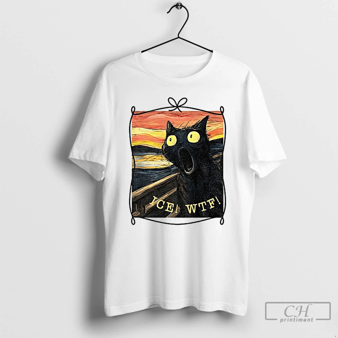 Premium Cat Screaming Ice Wtf Fuck Ice T-Shirts, Hoodie, Sweatshirt | TeeBloomCo.com