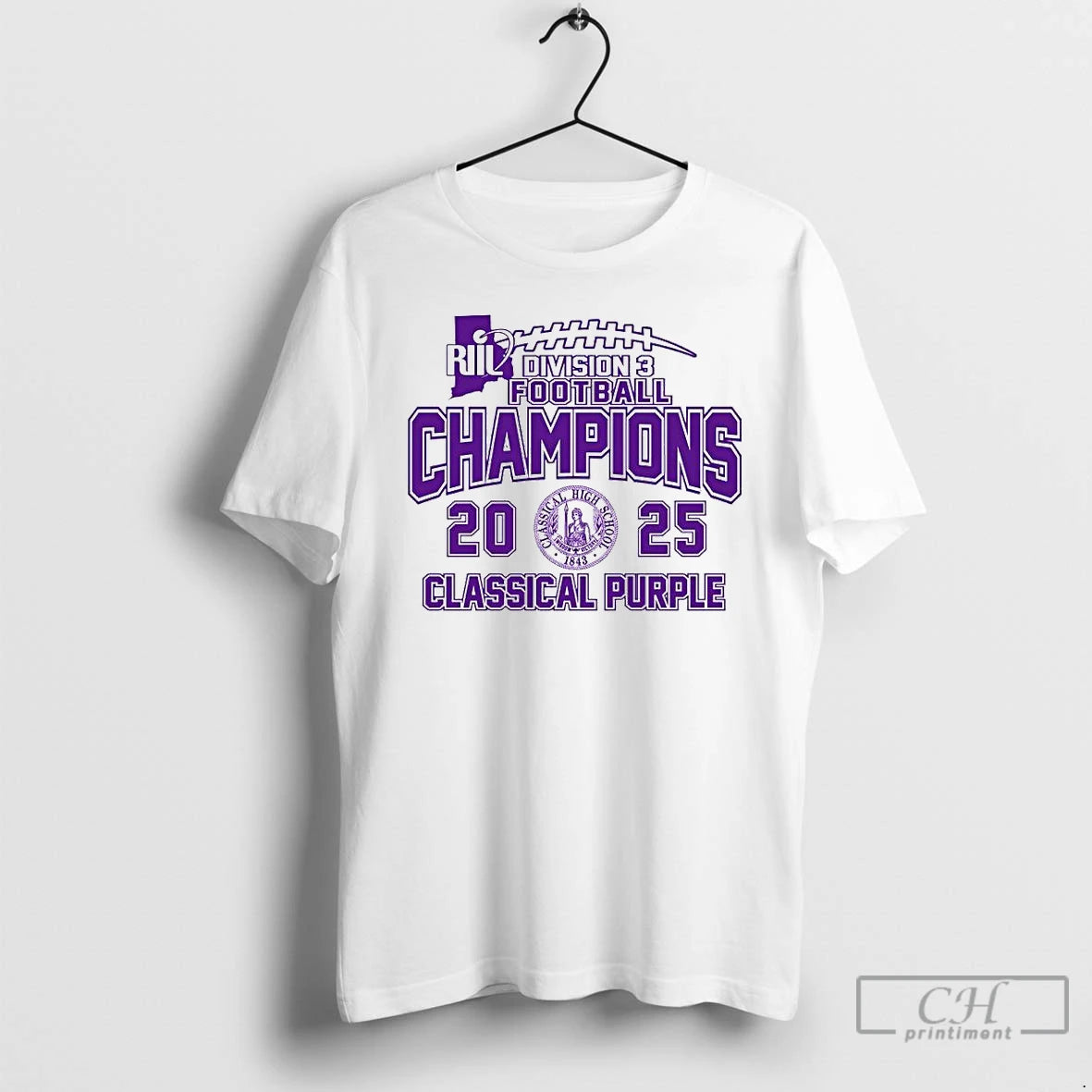 Premium Classical Purple 2025 Riil Division 3 Football Champions Ornaments T-Shirts, Hoodie, Sweatshirt | TeeBloomCo.com