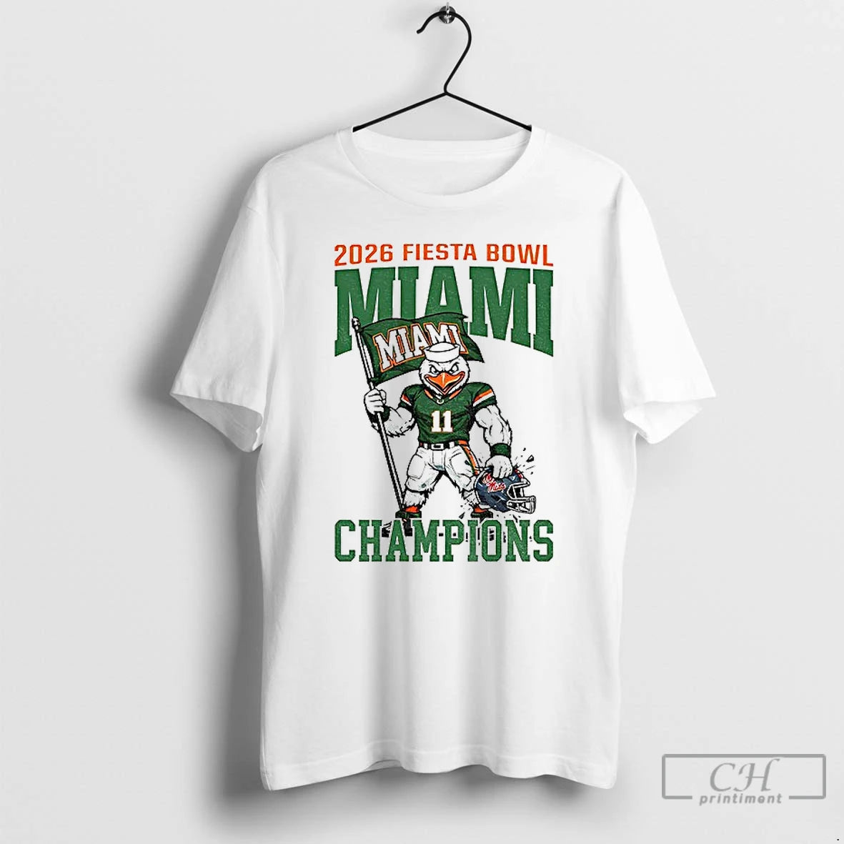 Premium College Football Miami Wins 2026 Fiesta Bowl Champions T-Shirts, Hoodie, Sweatshirt | TeeBloomCo.com