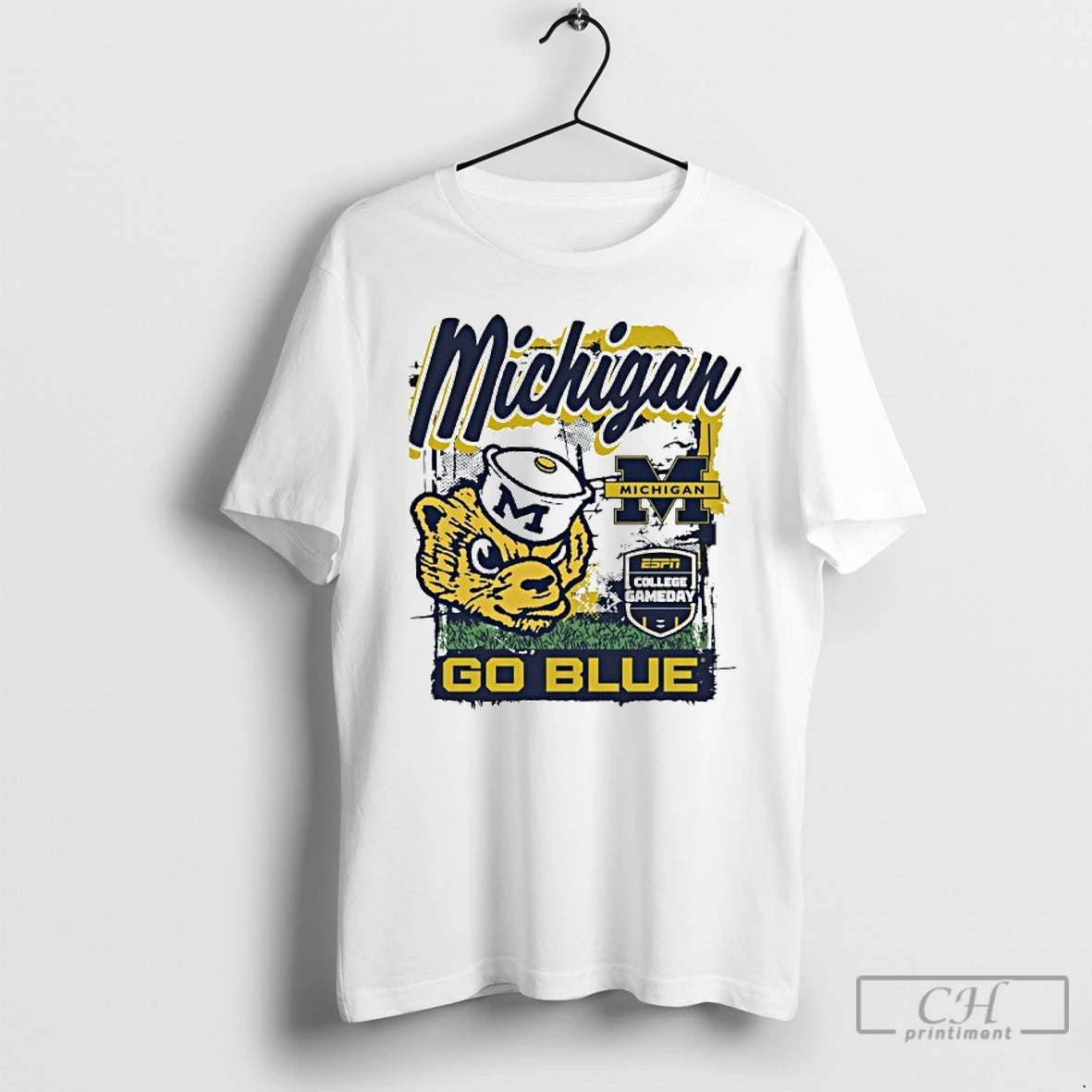 Premium College Gameday 2025 Michigan Football Mascot Go Blue T-Shirts, Hoodie, Sweatshirt | TeeBloomCo.com