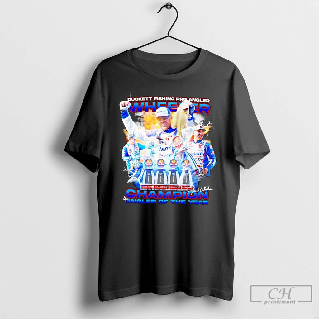 Premium Duckett Fishing Pro Angler Wheeler 4x Champion Angler Of The Year T Shirts