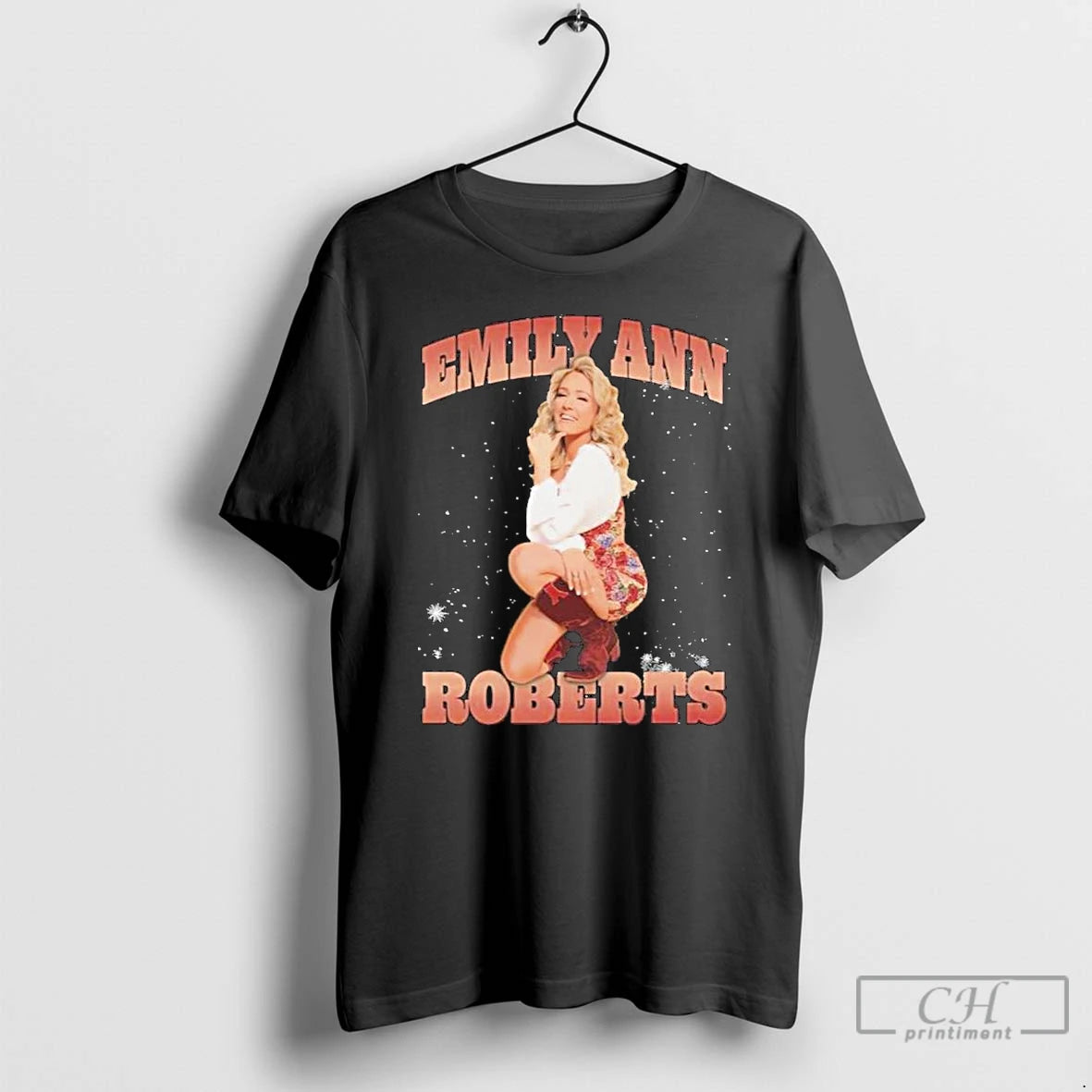 Premium Emily Ann Roberts Black Photo T-Shirts, Hoodie, Sweatshirt | TeeBloomCo.com