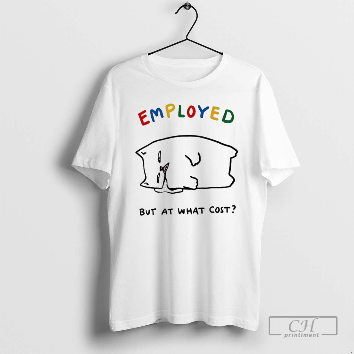 Premium Employed Cat But At What Cost Shirt Sweater Hoodie, Sweatshirt | TeeBloomCo.com