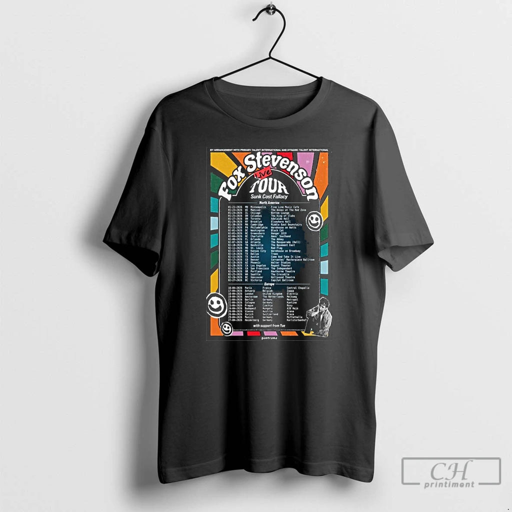 Premium Fox Stevenson North America Europe 2026 Long Sleve T Shirts