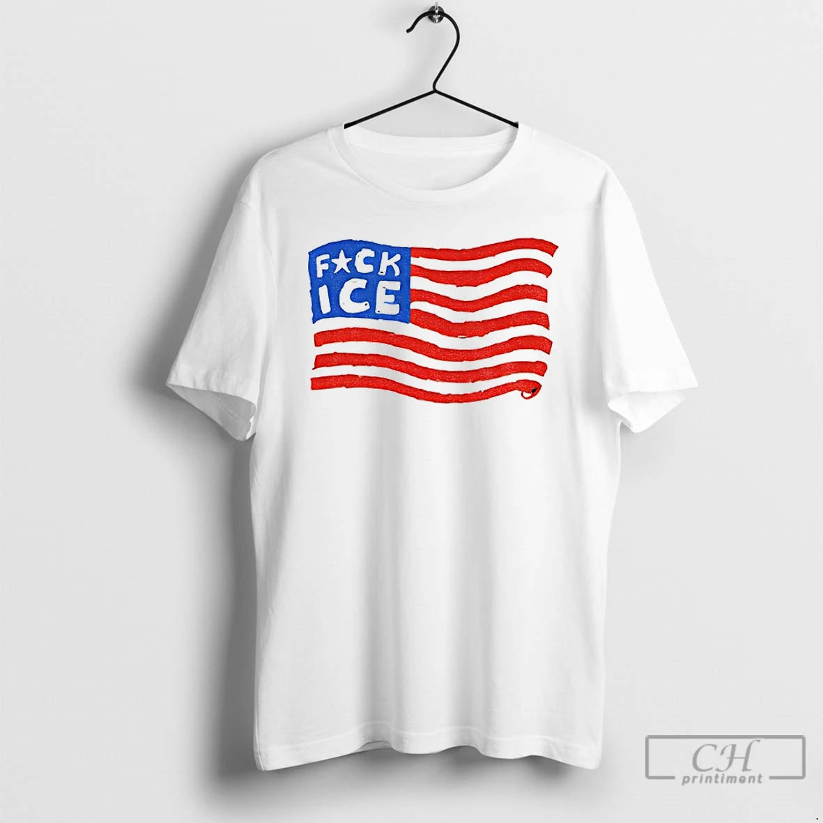 Premium Fuck Ice American Flag T-Shirts, Hoodie, Sweatshirt | TeeBloomCo.com