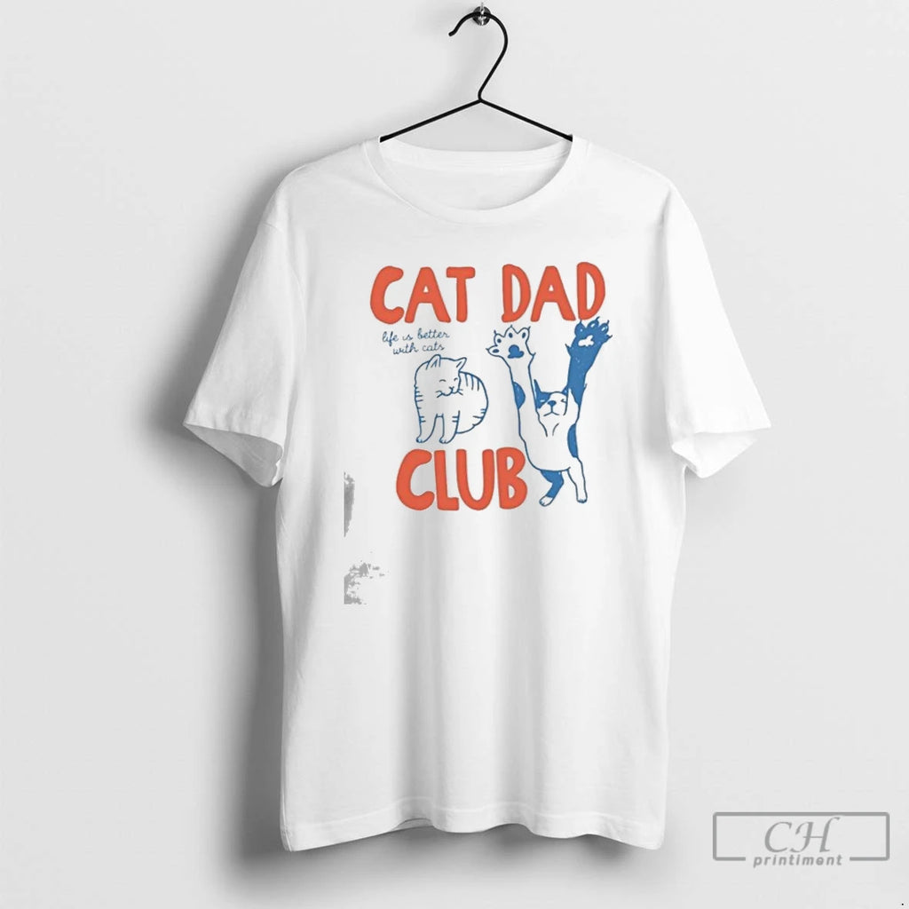 Premium Funny Cat Dad Club T-Shirts, Hoodie, Sweatshirt | TeeBloomCo.com