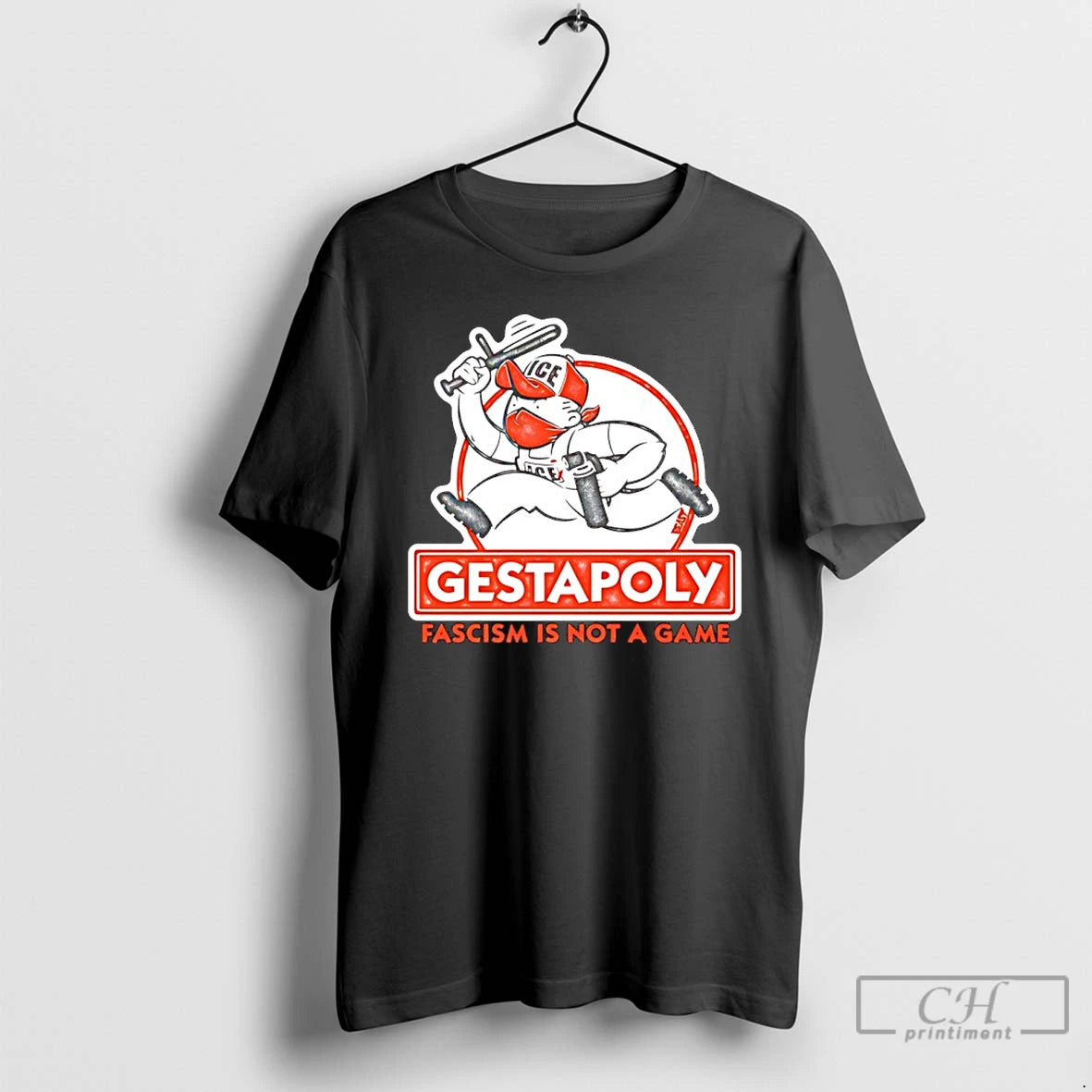 Premium Gestapo Ice Fascism Is Not A Game T-Shirts, Hoodie, Sweatshirt | TeeBloomCo.com