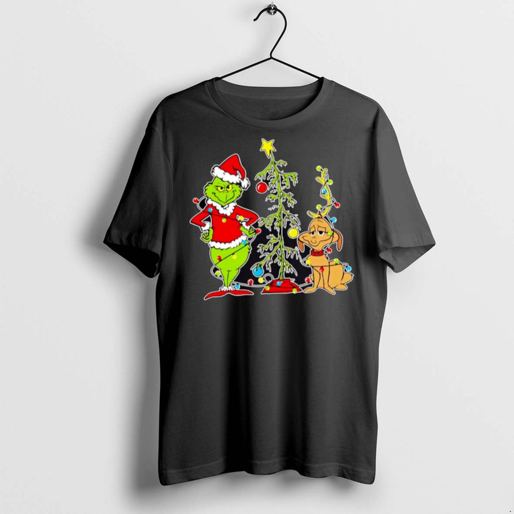 Premium Grinch Dog Max Light Christmas 2025 T Shirts