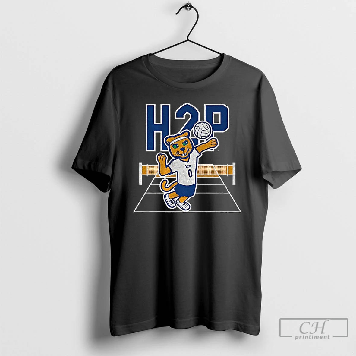 Premium H2p Pittsburgh Panthers Volleyball Mascot Logo T-Shirts, Hoodie, Sweatshirt | TeeBloomCo.com