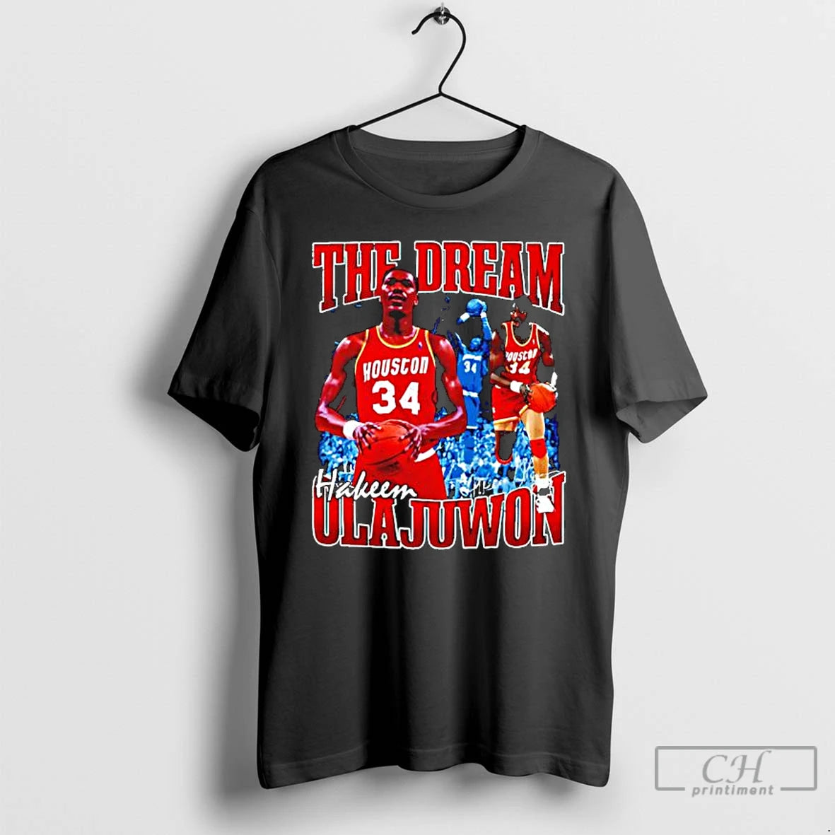 Premium Hakeem Olajuwon The Dream Basketball Legend Signature Vintage T-Shirts, Hoodie, Sweatshirt | TeeBloomCo.com