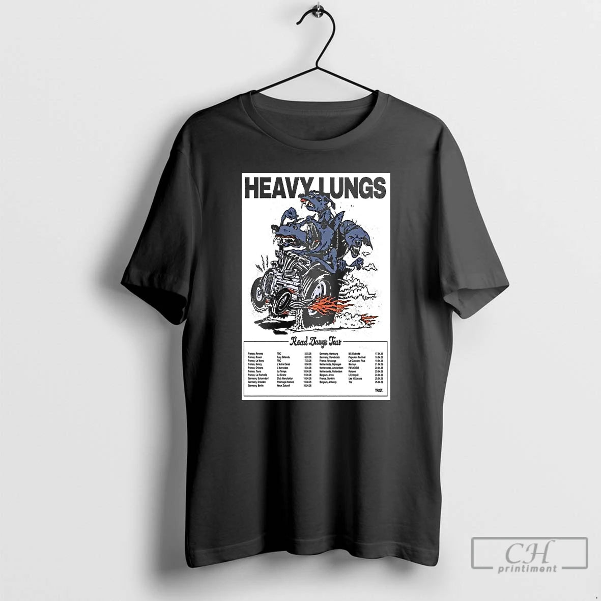 Premium Heavy Lungs Road Dawgs Tour 2026 T-Shirts, Hoodie, Sweatshirt | TeeBloomCo.com