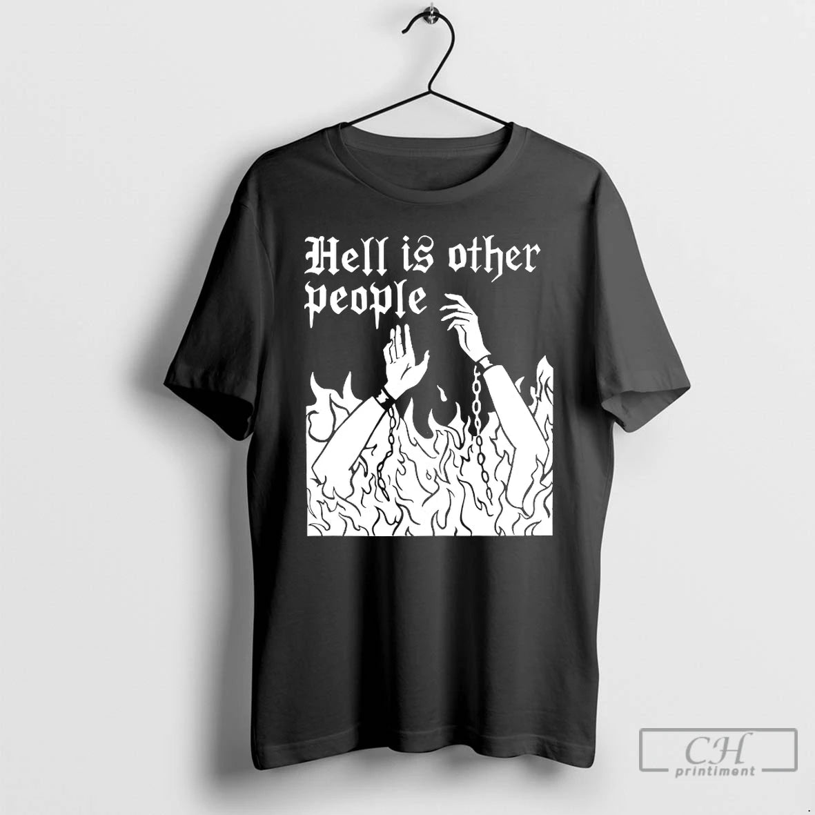 Premium Hell Is Other People T-Shirts, Hoodie, Sweatshirt | TeeBloomCo.com
