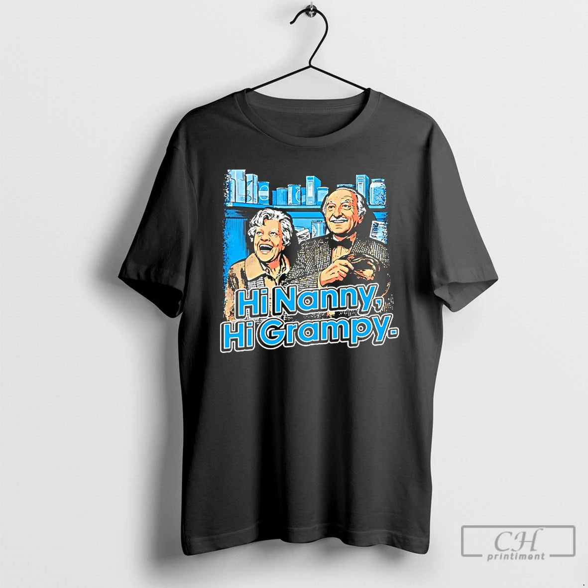 Premium Hi Nanny Hi Grampy City Skyline T-Shirts, Hoodie, Sweatshirt | TeeBloomCo.com