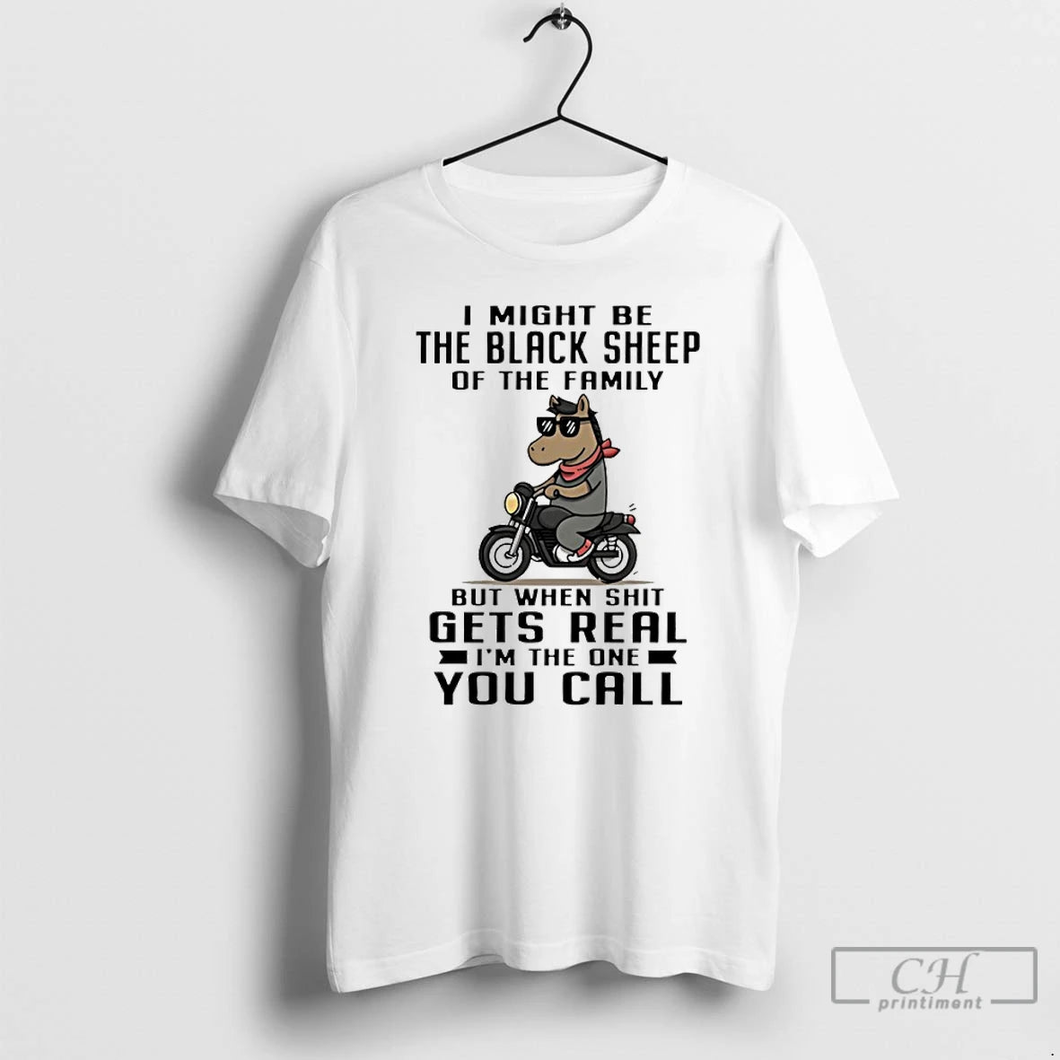 Premium Horse I Might Be The Black Sheep Of The Family But When Shit Gets T-Shirts, Hoodie, Sweatshirt | TeeBloomCo.com