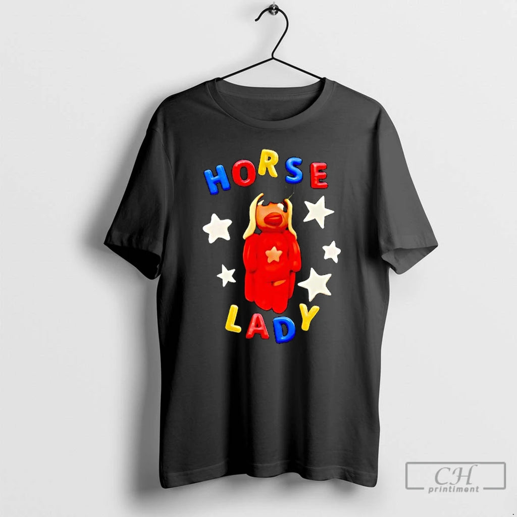 Premium Horse Lady Colors T Shirts