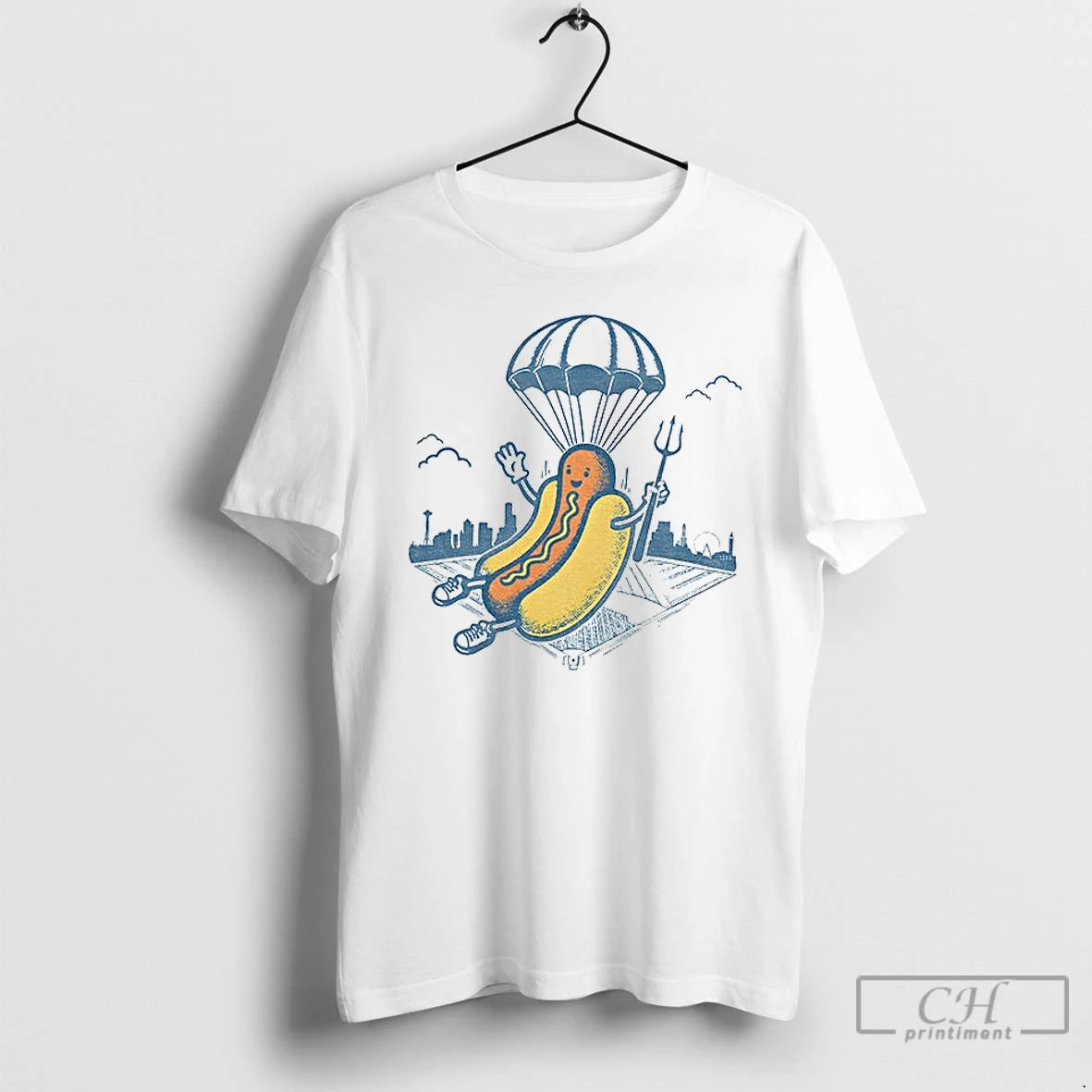 Premium Hot Dogs From Heaven Seattle Baseball T-Shirts, Hoodie, Sweatshirt | TeeBloomCo.com