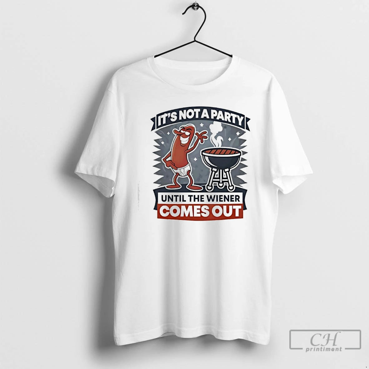 Premium Hot Dog Its Not A Party Until The Wiener Comes Out T Shirts Sweater Hoodie, Sweatshirt | TeeBloomCo.com
