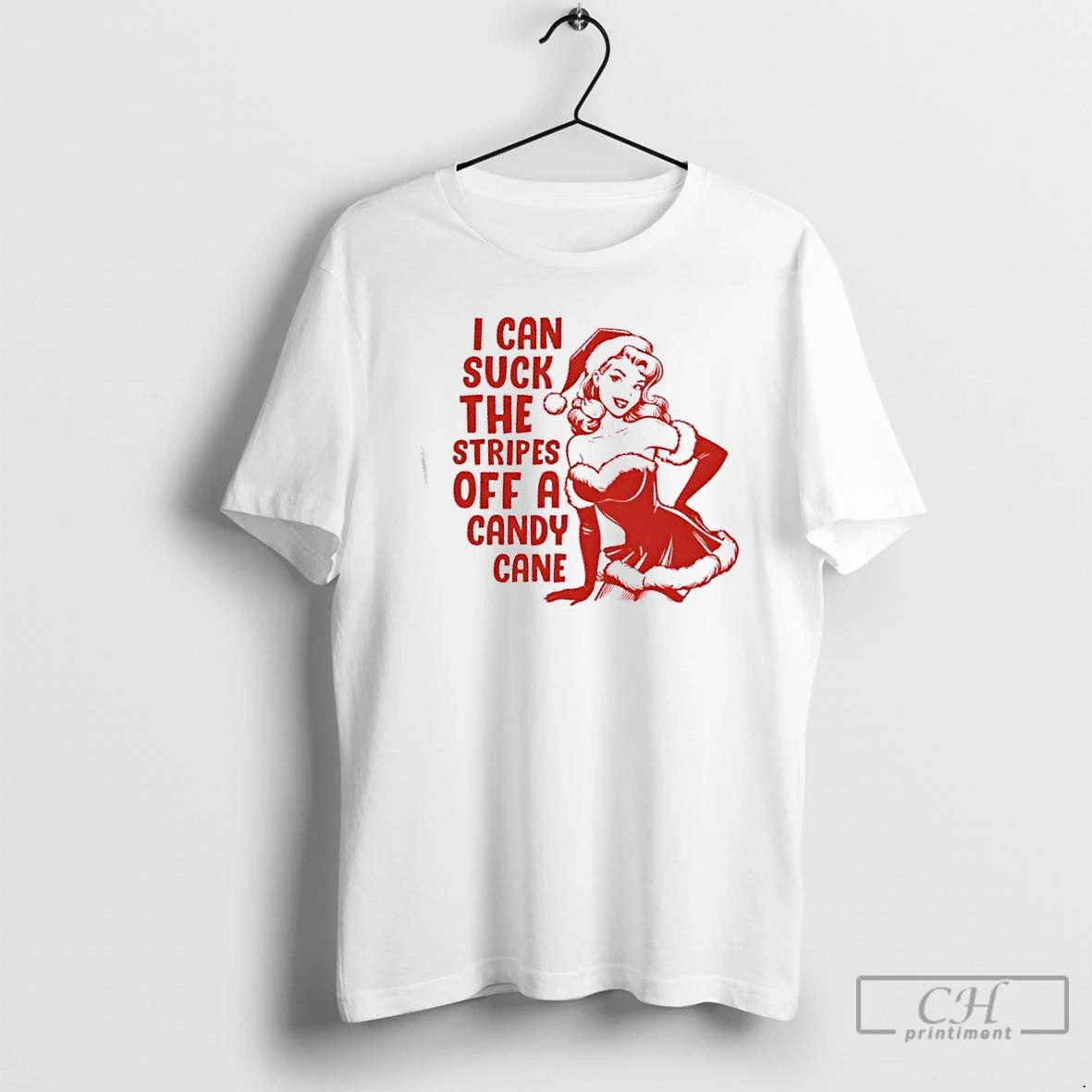 Premium I Can Suck The Stripes Off A Candy Cane Christmas T-Shirts, Hoodie, Sweatshirt | TeeBloomCo.com