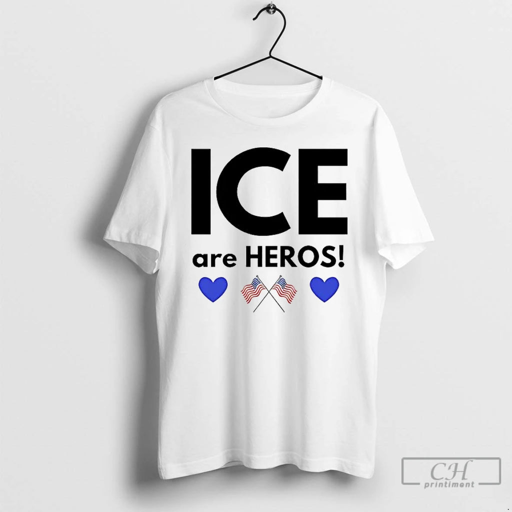 Premium Ice Are Heroes Us Flag T-Shirts, Hoodie, Sweatshirt | TeeBloomCo.com