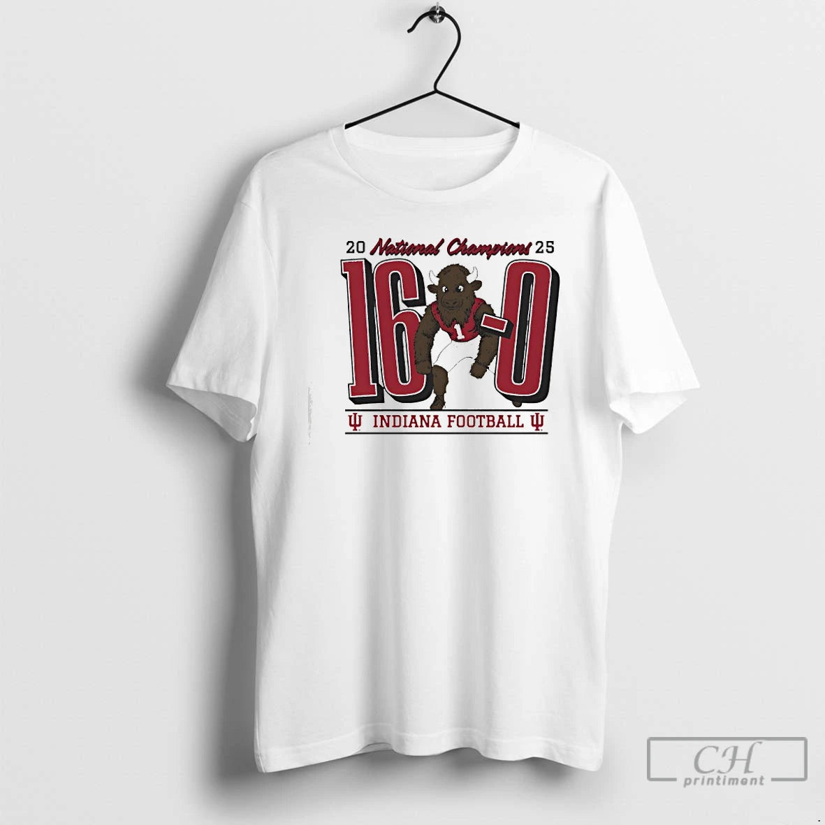 Premium Iu 16 0 National Champions Bison T-Shirts, Hoodie, Sweatshirt | TeeBloomCo.com