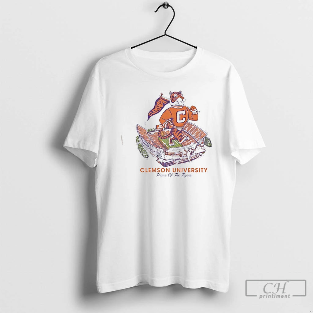 Premium In The Valley Clemson University Home Of The Tigers T-Shirts, Hoodie, Sweatshirt | TeeBloomCo.com