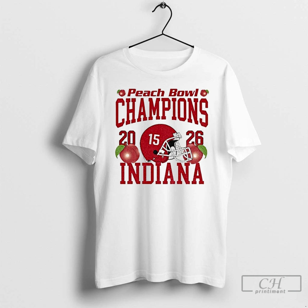 Premium Indiana Peach Bowl Champs 2026 T-Shirts, Hoodie, Sweatshirt | TeeBloomCo.com