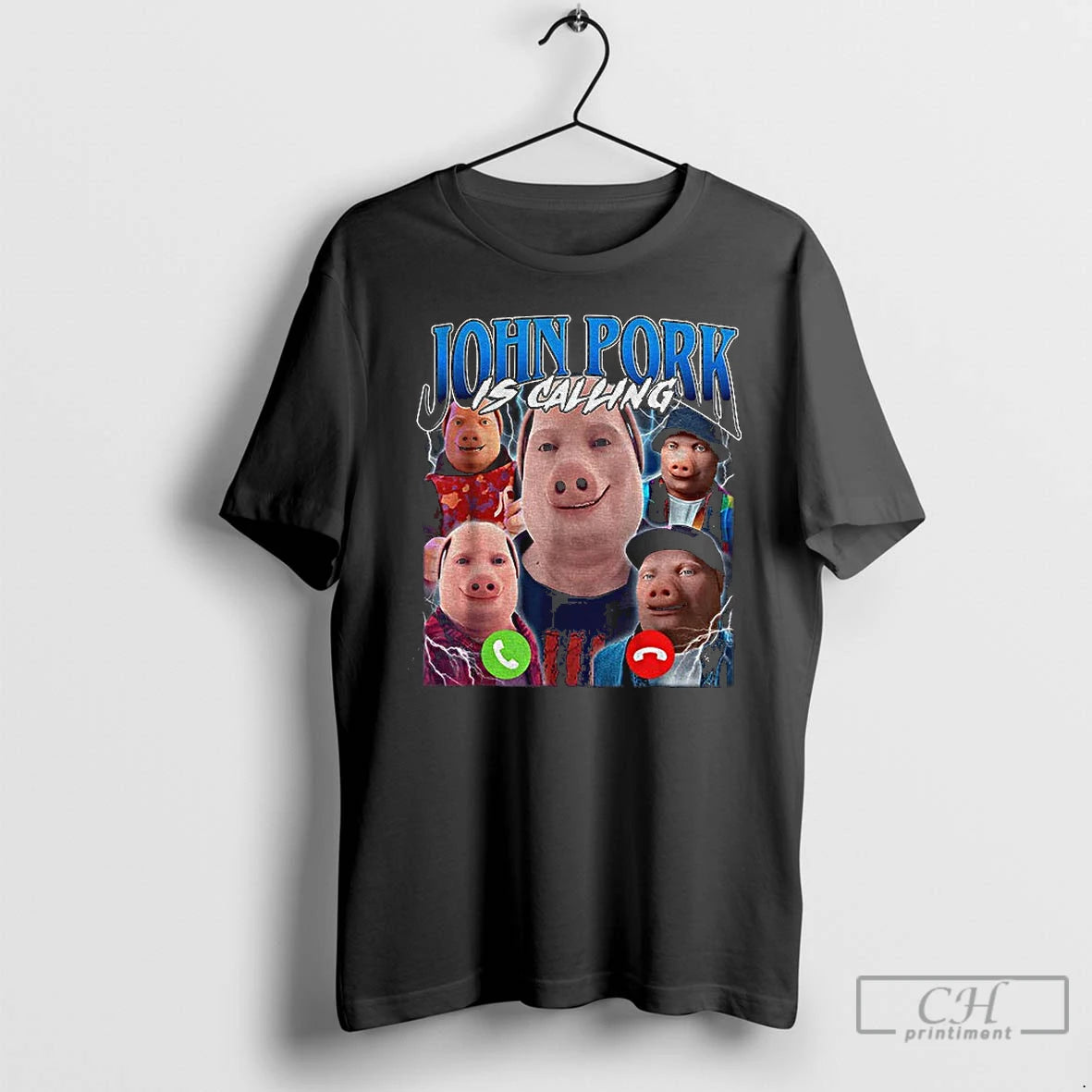 Premium John Pork Is Calling Graphic T-Shirts, Hoodie, Sweatshirt | TeeBloomCo.com