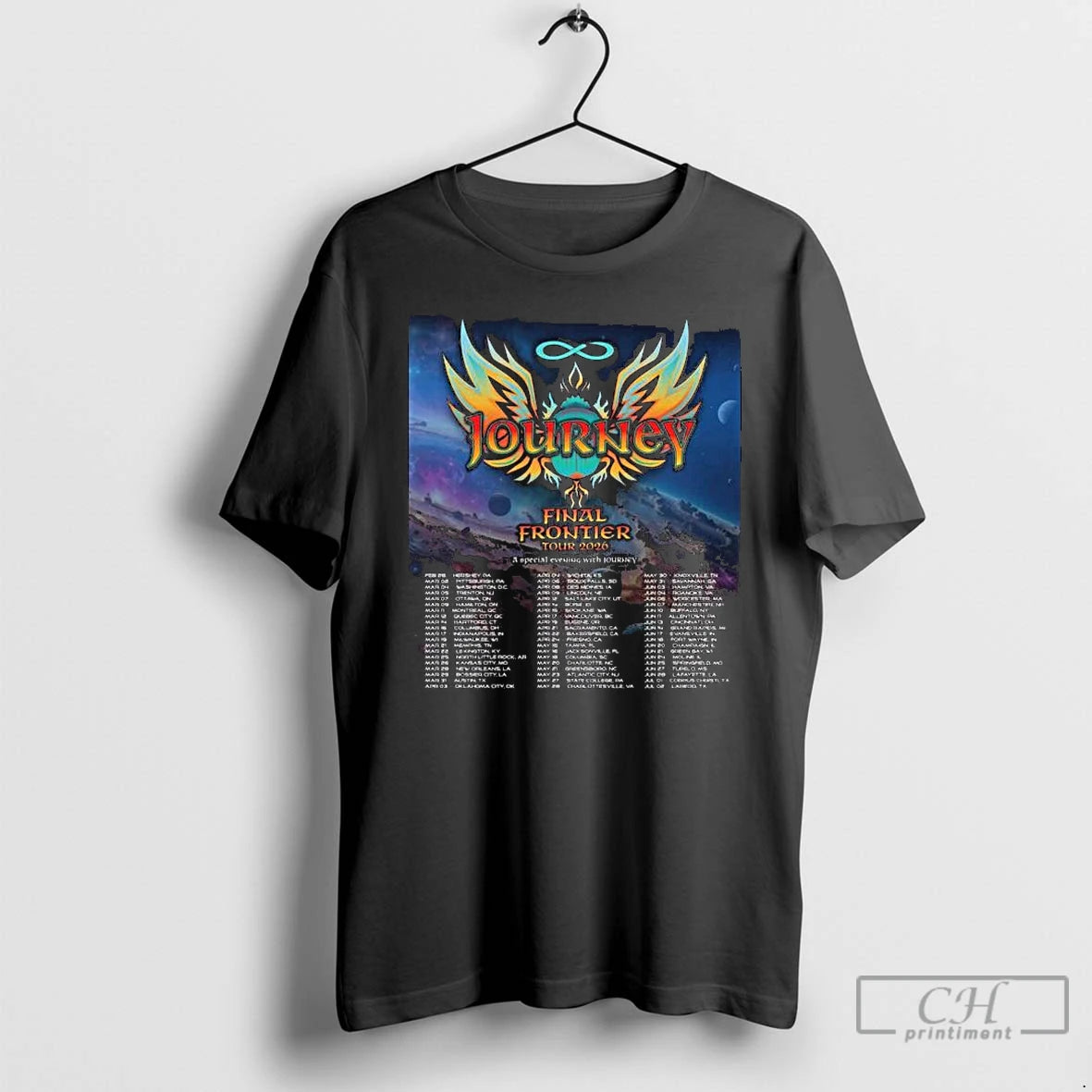 Premium Journey Final Frontier Tour 2026 Show Schedule T-Shirts, Hoodie, Sweatshirt | TeeBloomCo.com