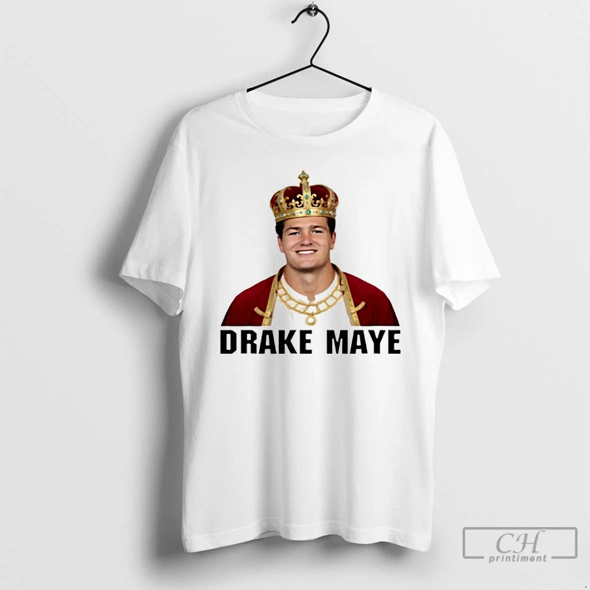 Premium King Drake Maye New England Football T-Shirts, Hoodie, Sweatshirt | TeeBloomCo.com