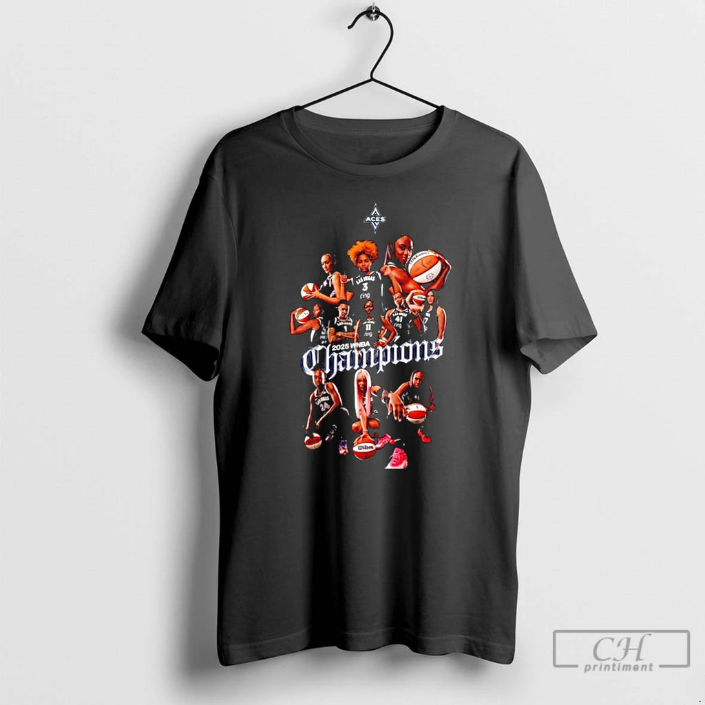 Premium Las Vegas Aces 2025 Wnba Player Champions T Shirts