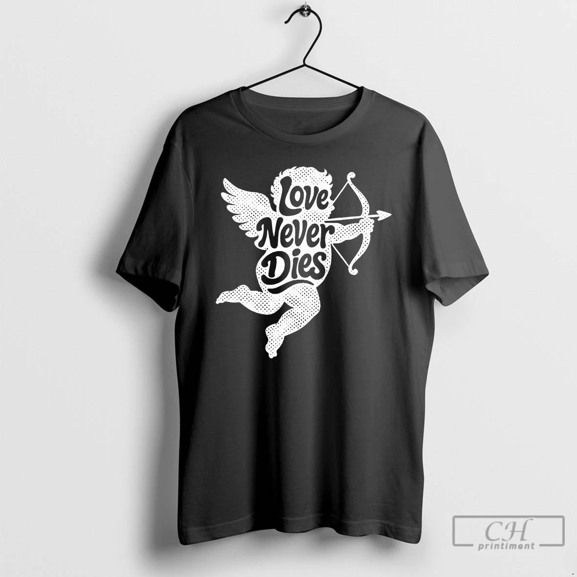 Premium Love Never Dies Cupid T-Shirts, Hoodie, Sweatshirt | TeeBloomCo.com