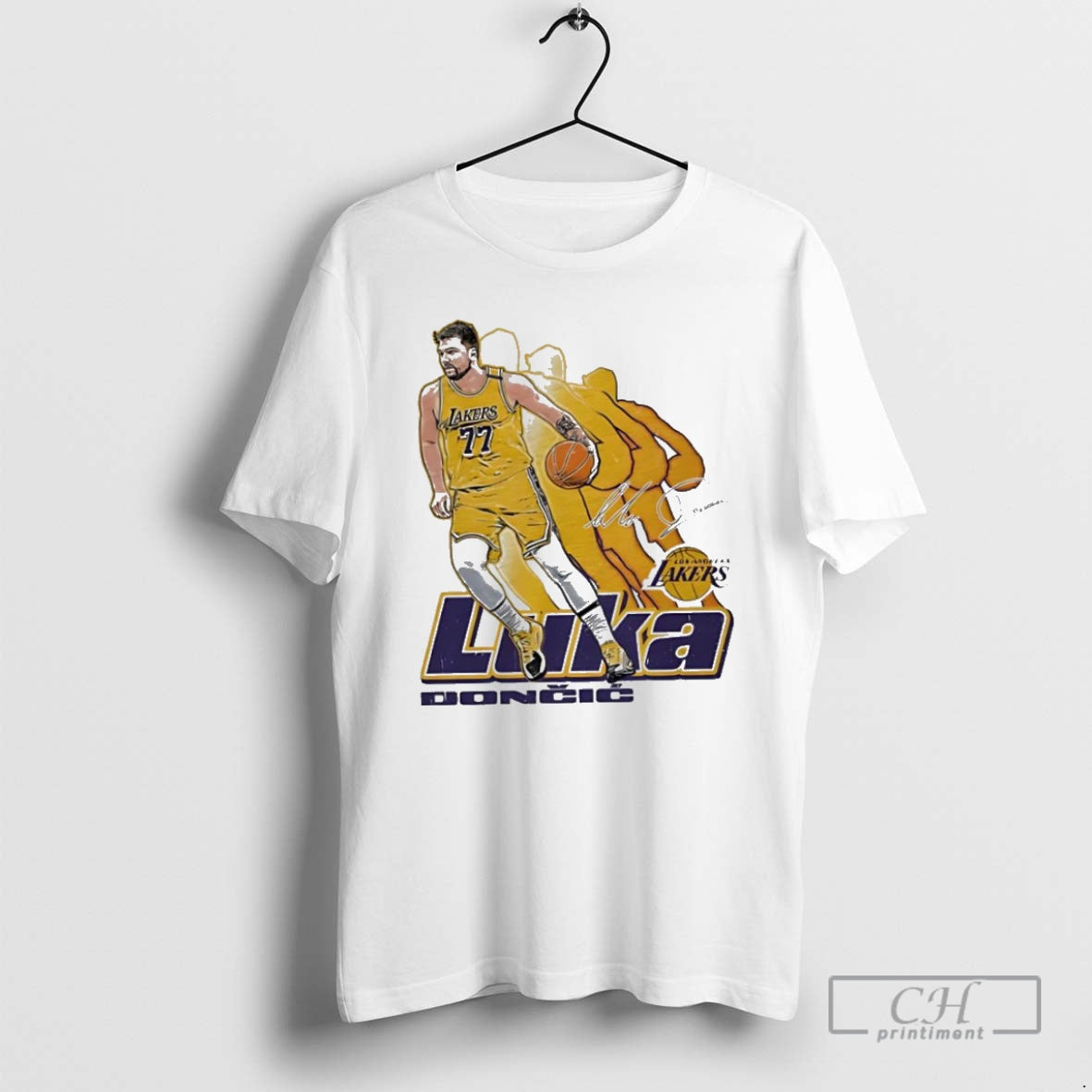 Premium Luka Doncic Los Angeles Lakers Signature 77 Retro Vibe Graphic Shirt Sweater Hoodie, Sweatshirt | TeeBloomCo.com