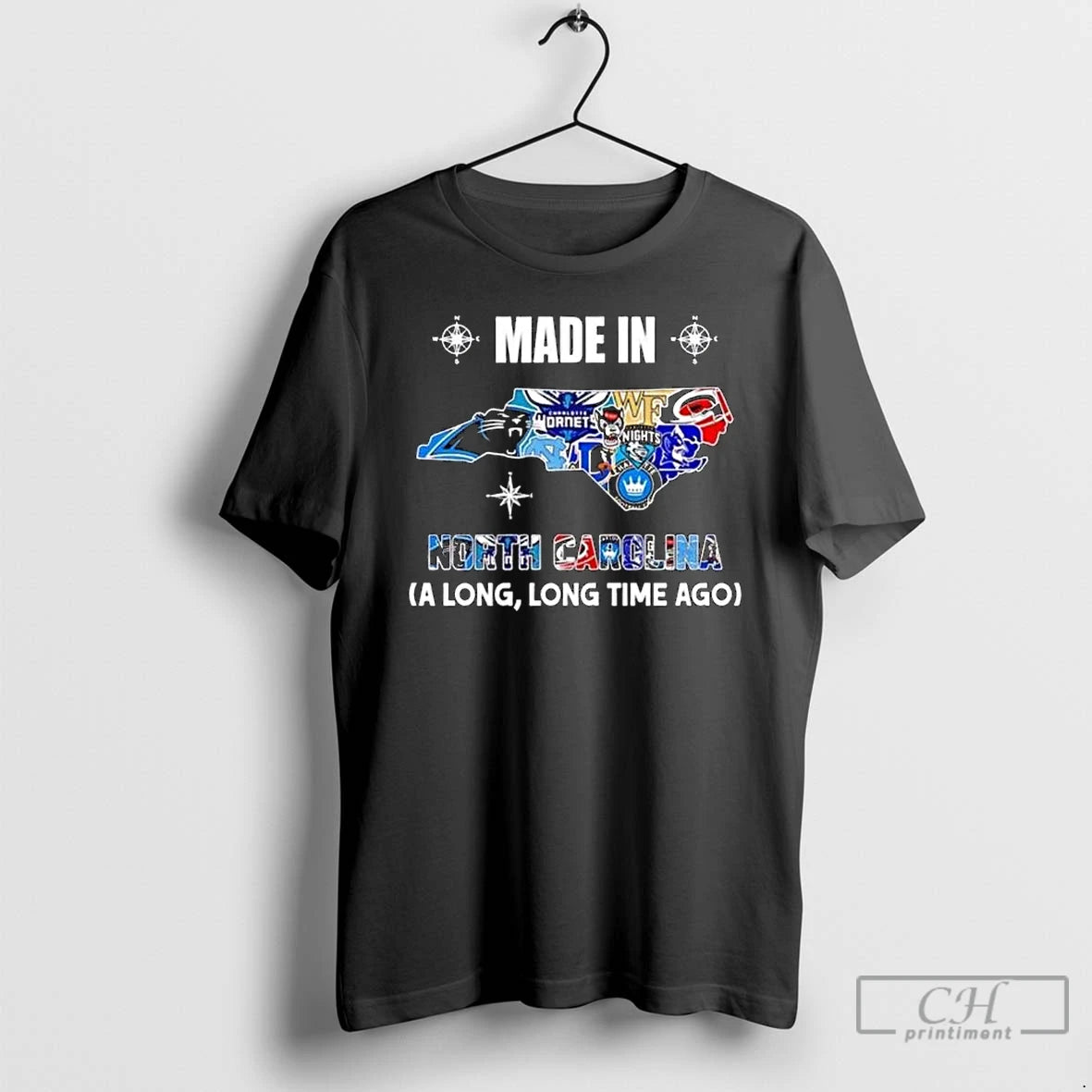 Premium Made In North Carolina A Long Long Time Ago State Logo Map 2026 T-Shirts, Hoodie, Sweatshirt | TeeBloomCo.com